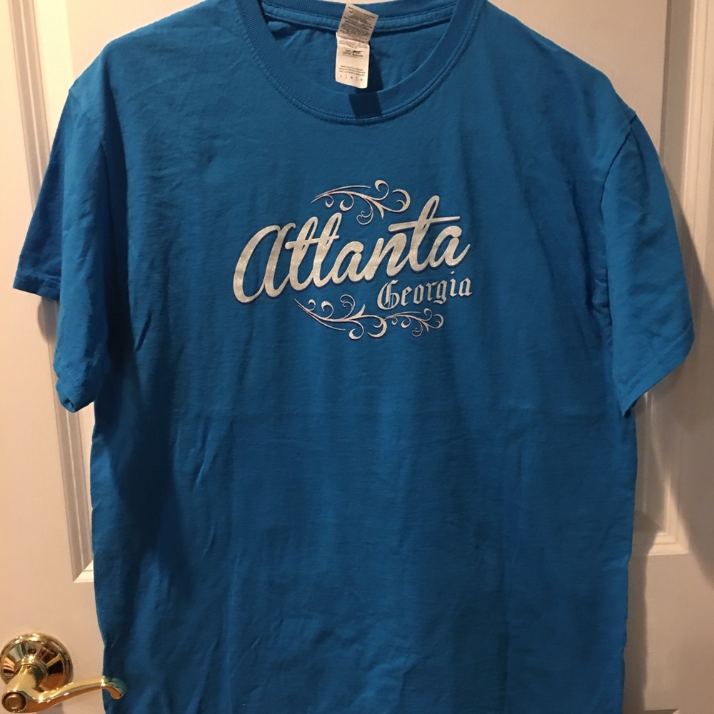 T Shirt - Atlanta Georgia  - Large - Bright Blue